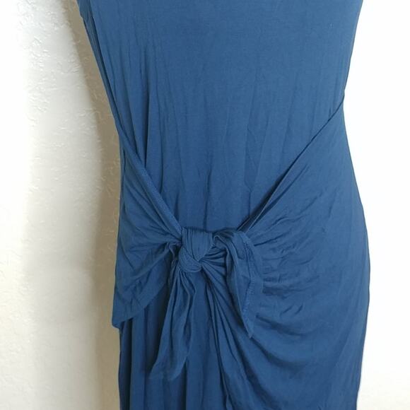 Style & Co. Sleeveless Mock Wrap Dress Blue Size S - Picture 3 of 7